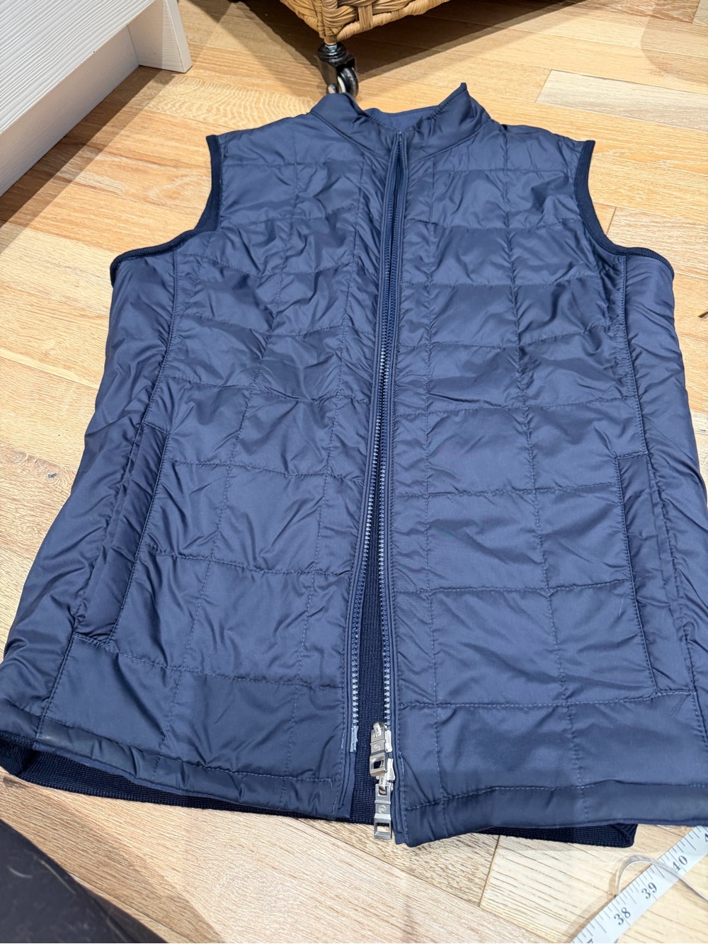 Peter Millar Navy Quilted Sleeveless Puffer Vest